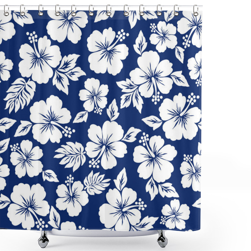 Personality  Hibiscus Flower Pattern Shower Curtains