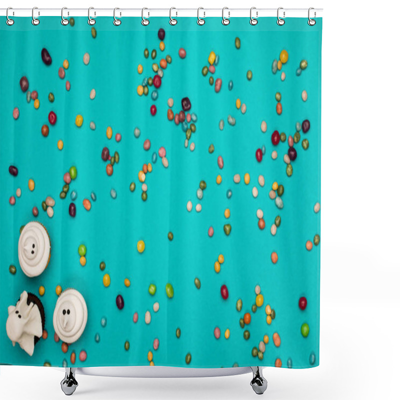 Personality  Halloween Cupcakes And Candies Shower Curtains