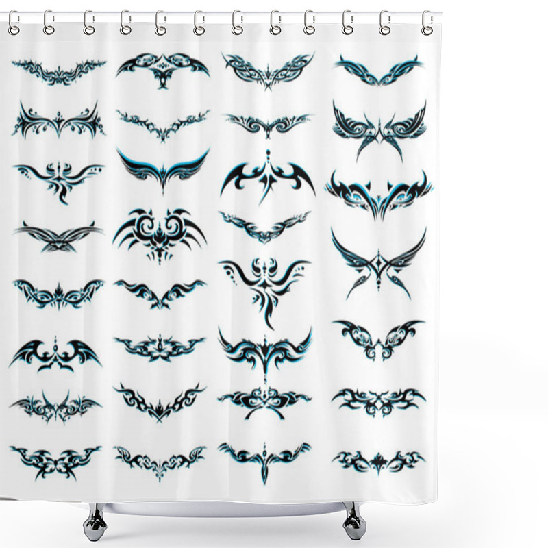 Personality  Tattoo Shower Curtains