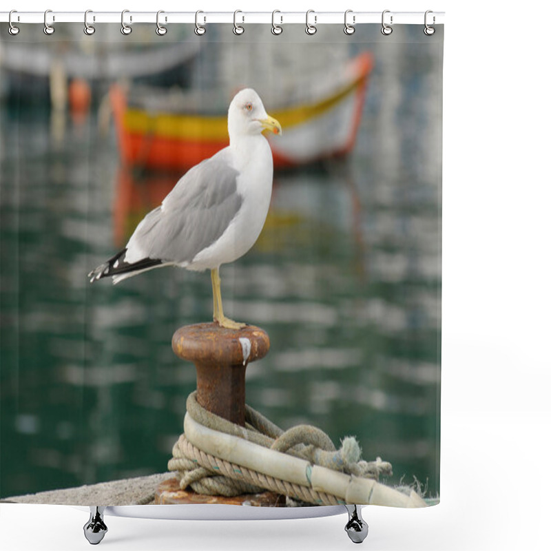 Personality  Seagull Shower Curtains