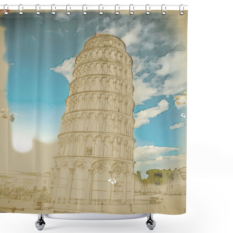 Personality  Leaning Tower, Pisa, Italy Shower Curtains