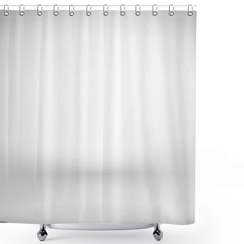 Personality  Empty White Studio Backdrop Interior  In Vector EPS 10 Shower Curtains