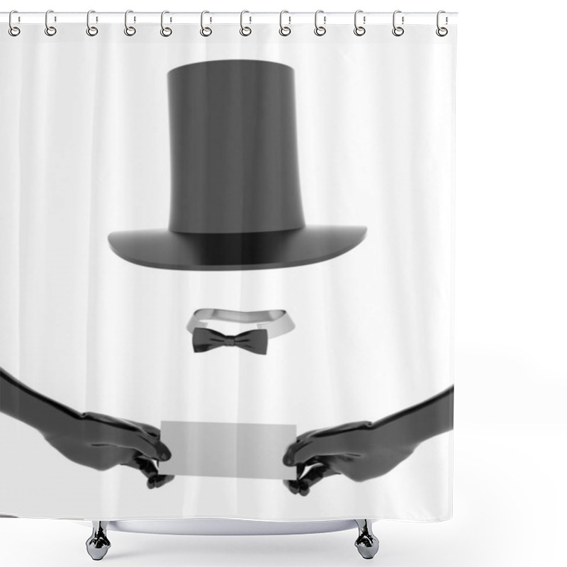 Personality  Magician Hat And Gloves Shower Curtains