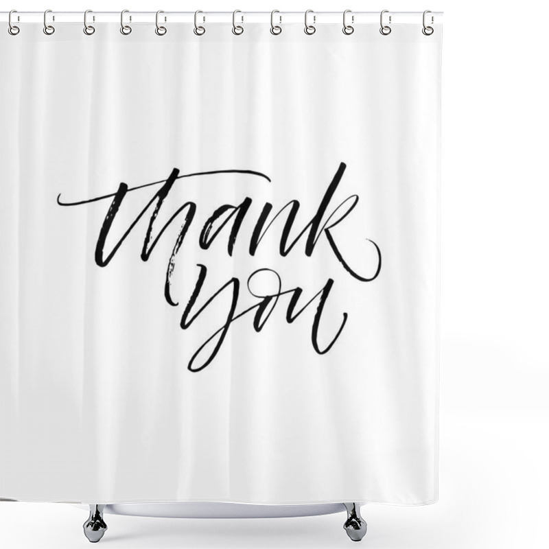 Personality  Thank You Phrase Shower Curtains