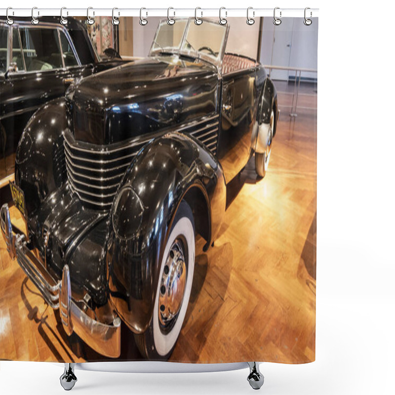 Personality  The 1937 Cord 812 Convertible Shower Curtains