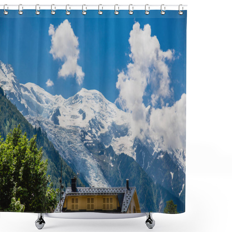 Personality  Beautiful Mont Blanc Massif, Alps, France Shower Curtains