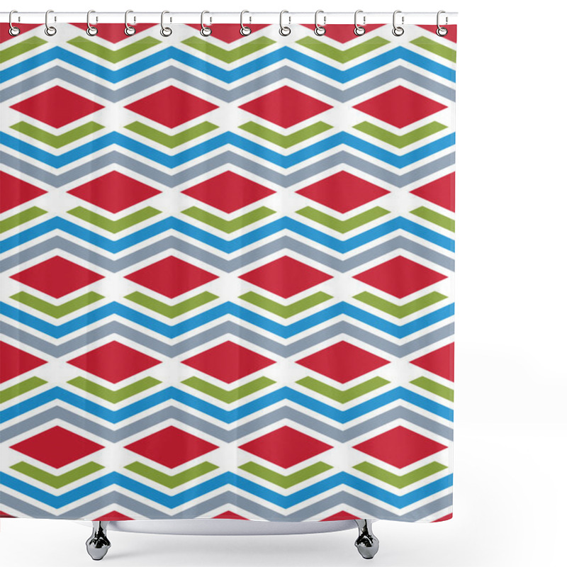 Personality  Bright Abstract Seamless Pattern Shower Curtains