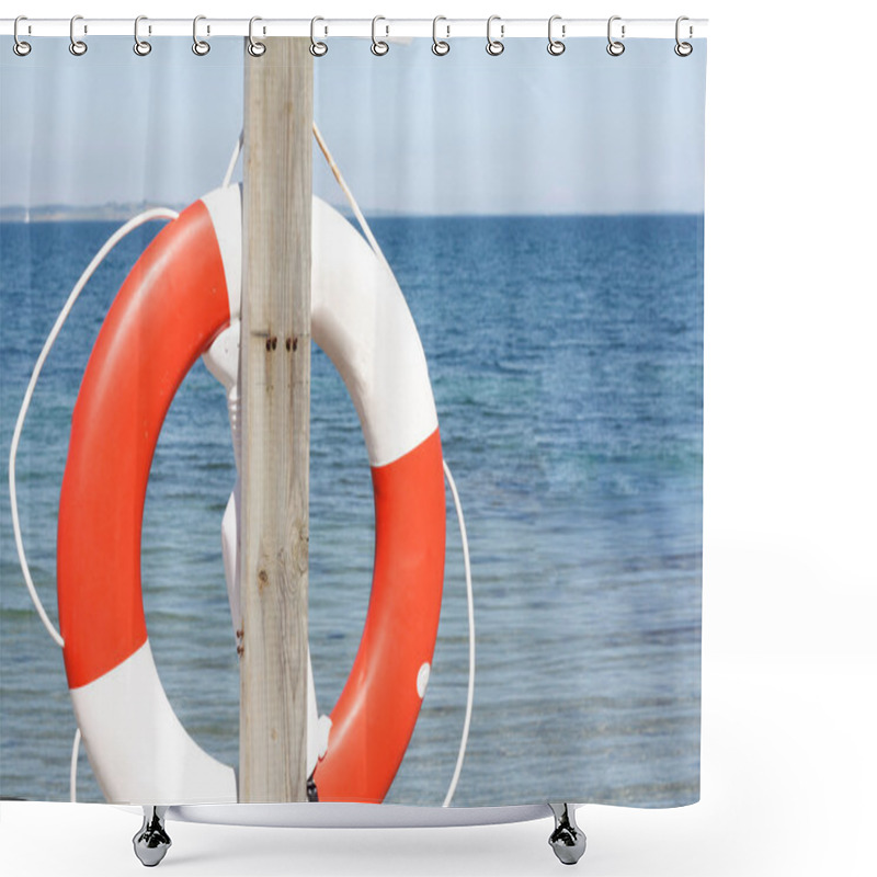 Personality  Lifesaver Shower Curtains