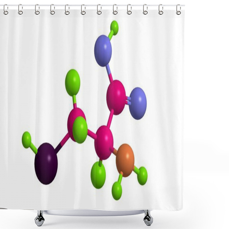 Personality  Molecular Structure Of L-cysteine Shower Curtains