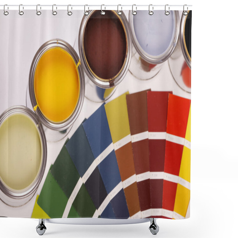 Personality  Painting, Paint Cans, Paintbrusches And More! Shower Curtains