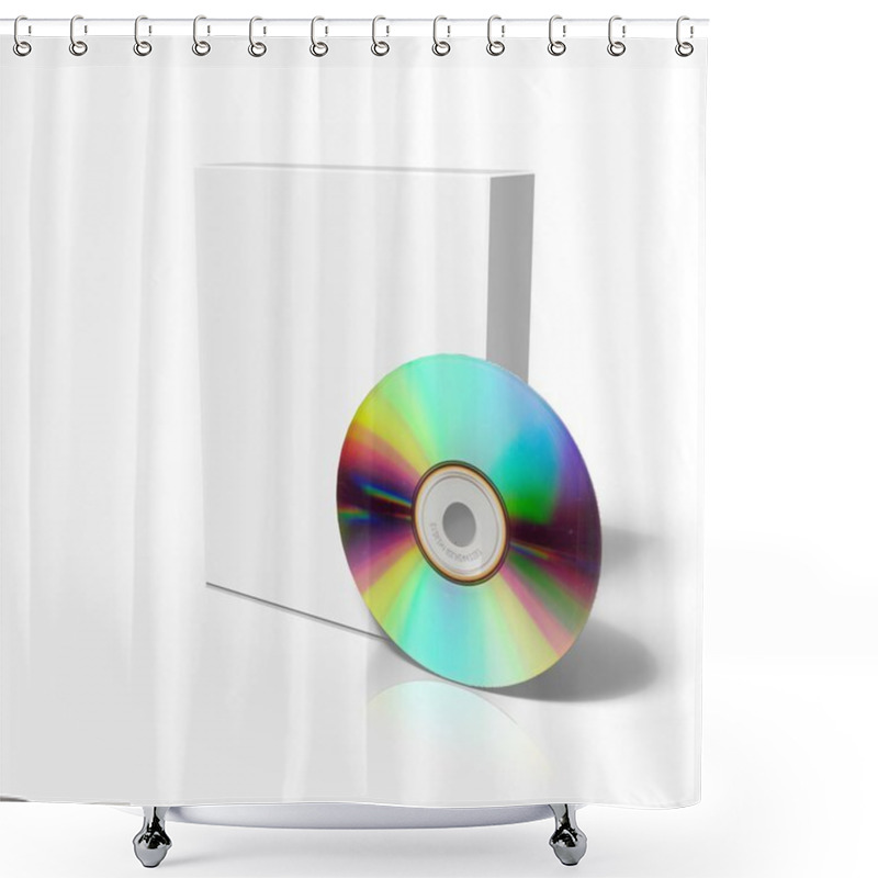 Personality  3d Render Of Software Box Shower Curtains