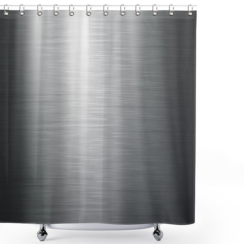 Personality  Polished Metal Texture. Shower Curtains