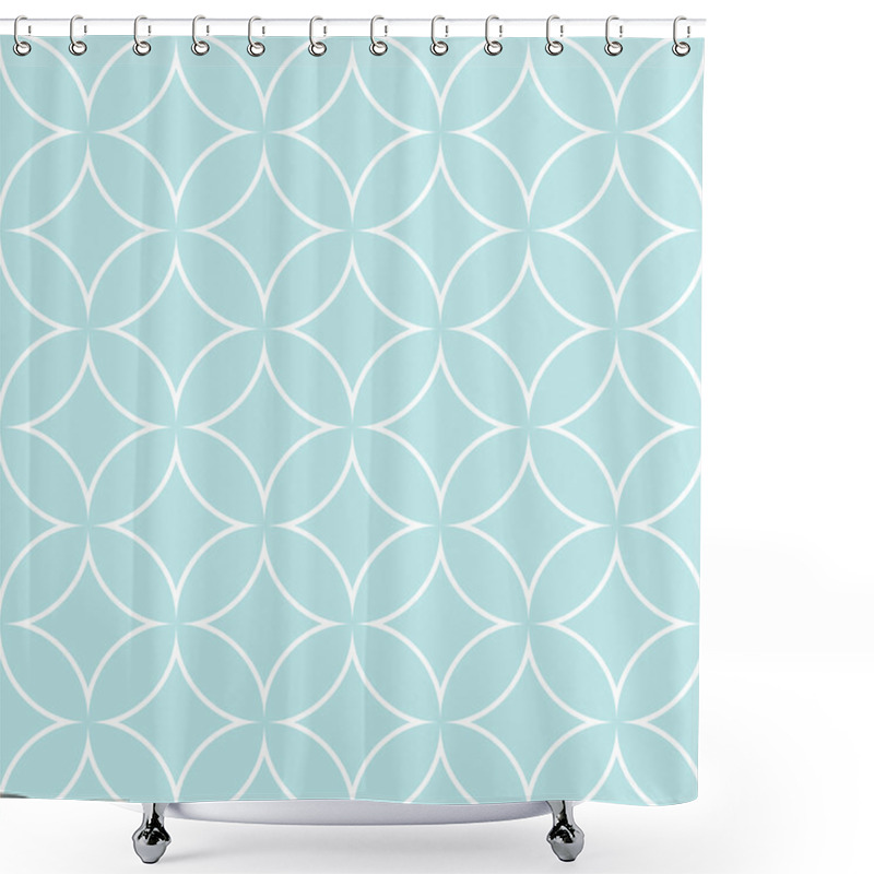 Personality  Diamonds And Circles Pattern Petals Shower Curtains