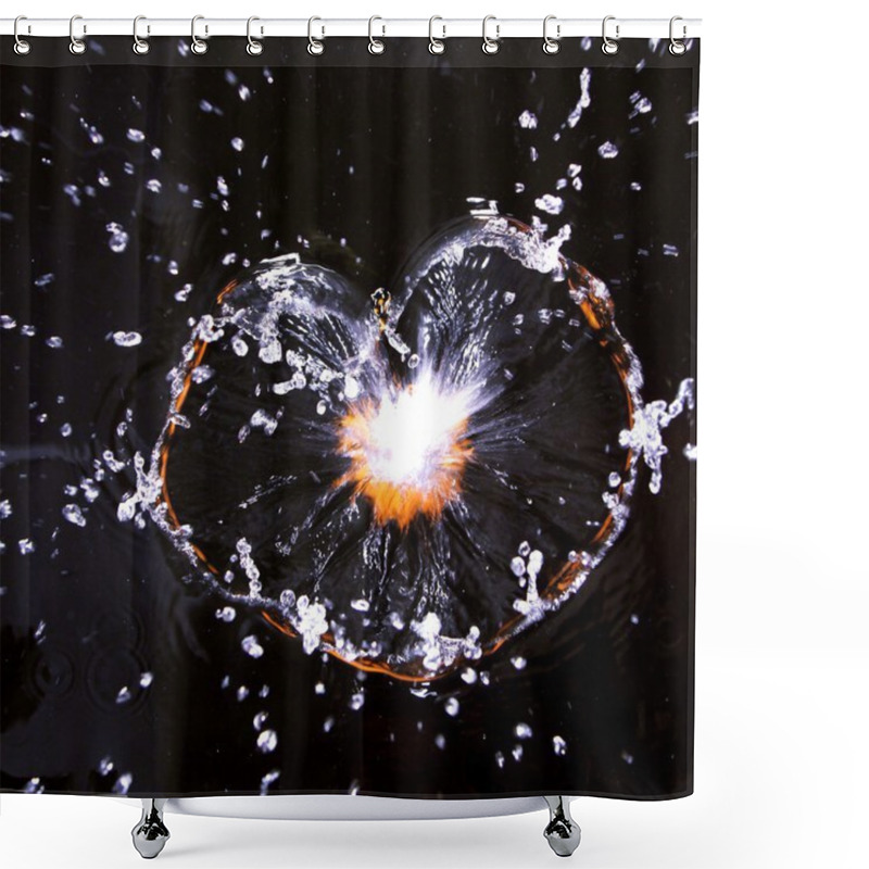 Personality  Abstract Art - Still Life - Splashing Water Shower Curtains