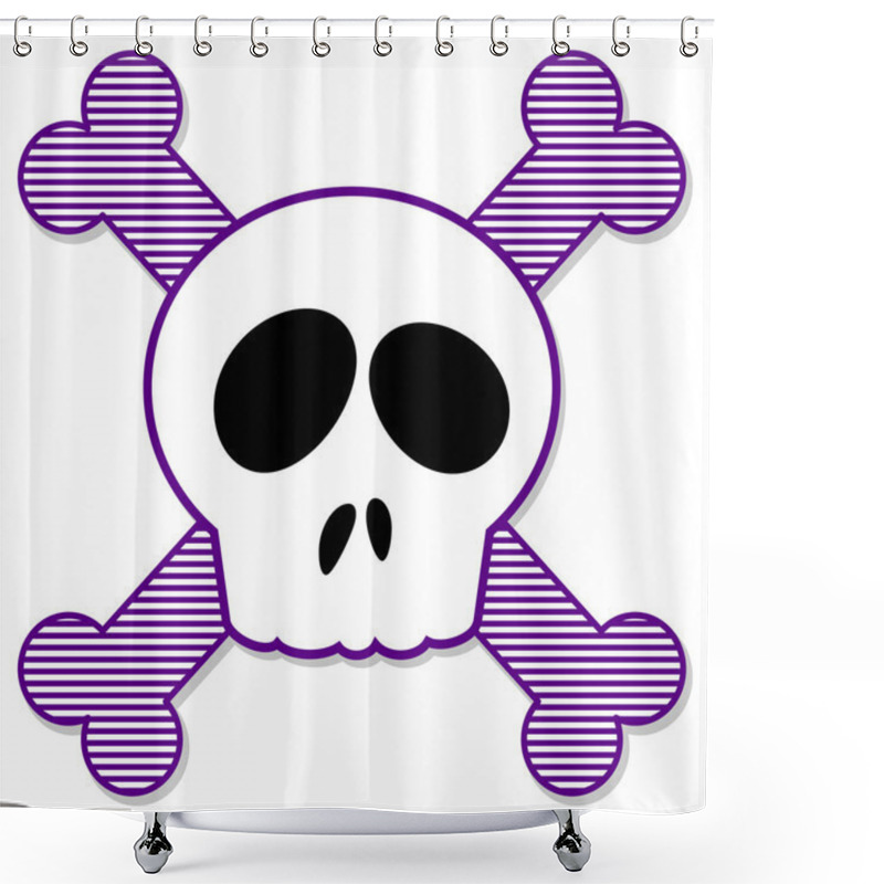 Personality  Skull And Crossbones Shower Curtains