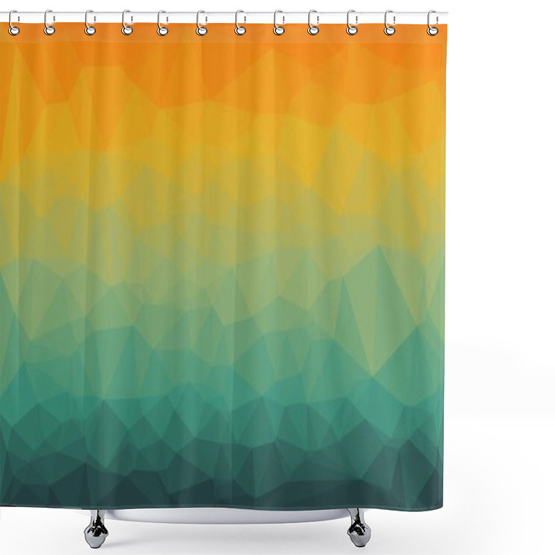 Personality  Creative Prismatic Background With Polygonal Pattern Shower Curtains