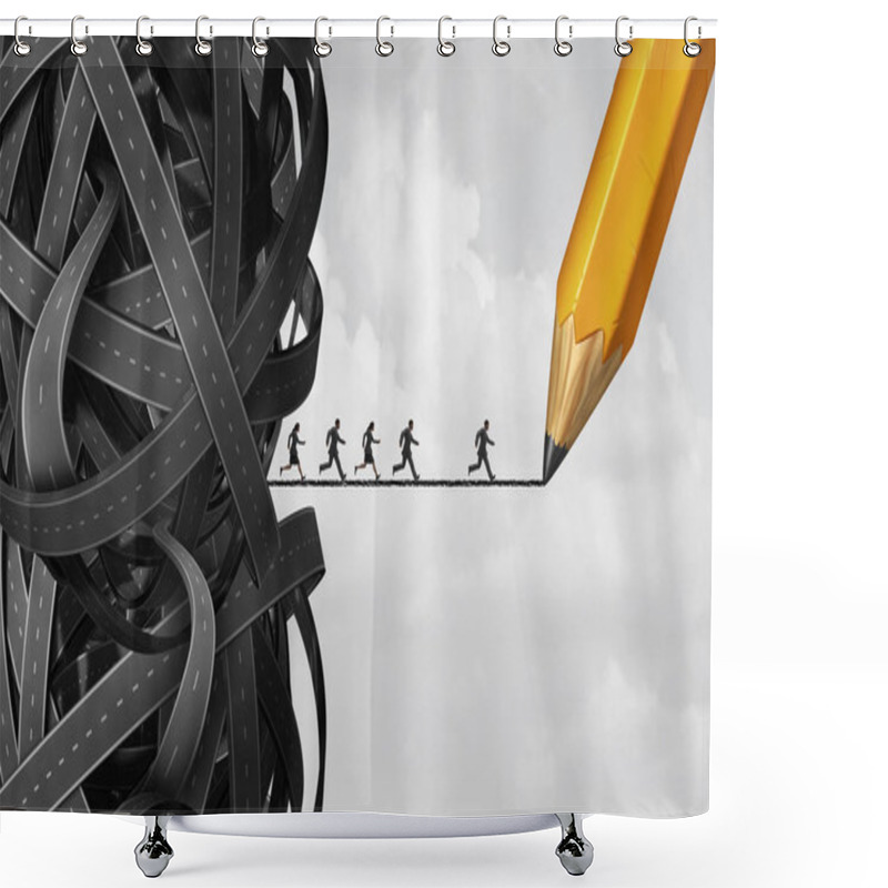 Personality  Business Solution Opportunity Shower Curtains