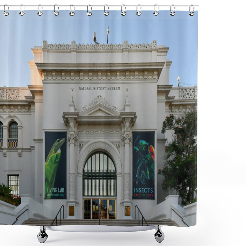 Personality  San Diego, California - July 19, 2020: Natural History Museum In The Historical Balboa Park In San Diego, California. Shower Curtains