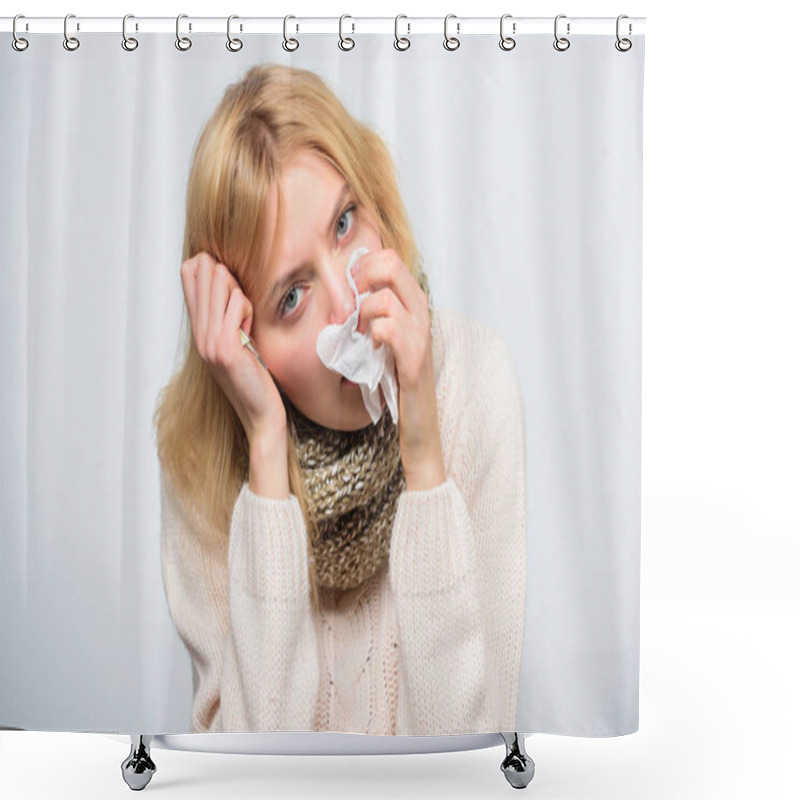 Personality  How To Bring Fever Down. Girl Sick Hold Thermometer And Tissue. Measure Temperature. Break Fever Remedies. Seasonal Flu Concept. Woman Feels Badly. Fever Symptoms And Causes. Sick Girl With Fever Shower Curtains