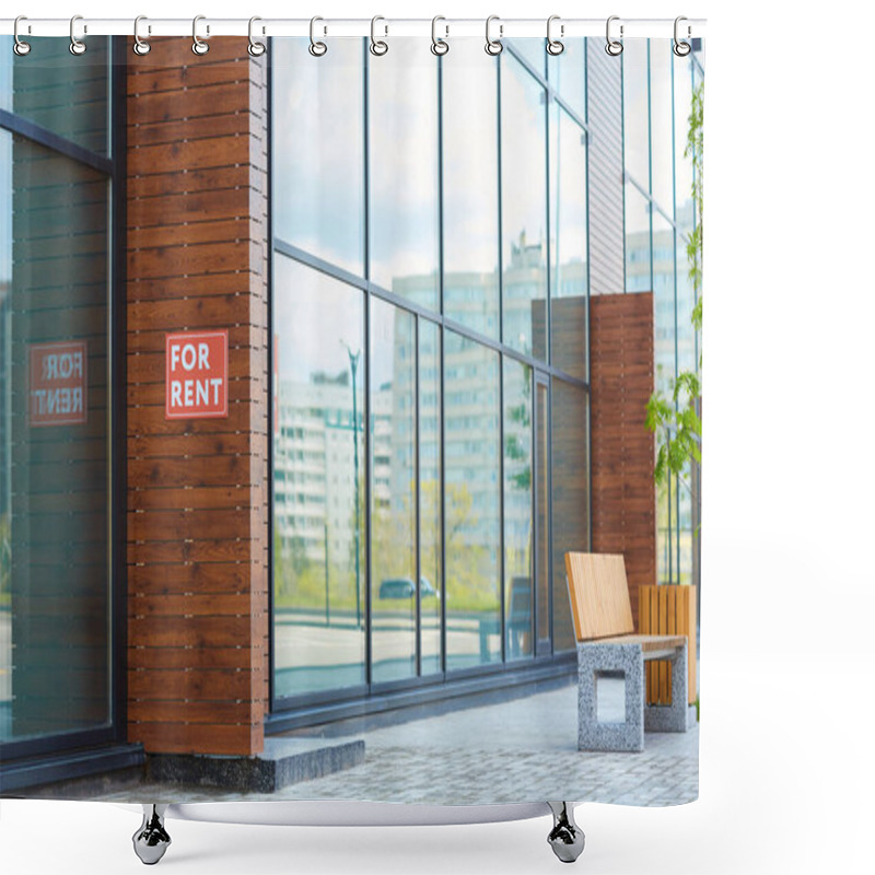 Personality  Modern Building For Rent Shower Curtains