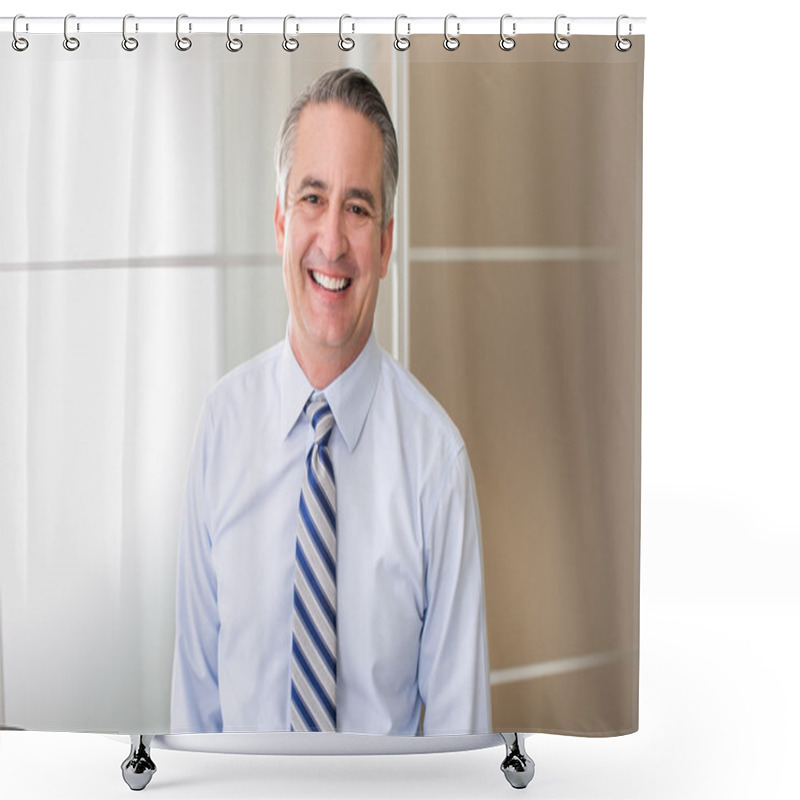 Personality  Business Man In Office Shower Curtains