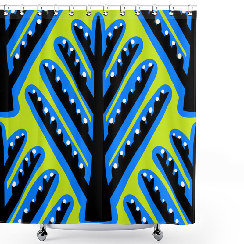 Personality  Ikat, Vector Ethnic Pattern With Kazakh Motifs Shower Curtains