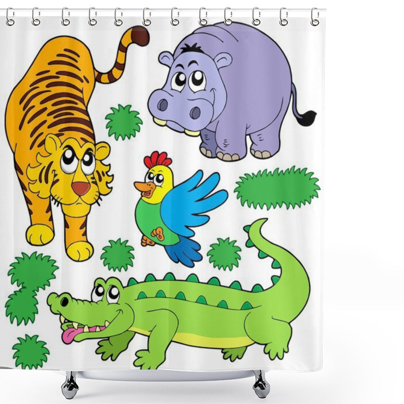 Personality  ZOO Animals Collection 5 Shower Curtains