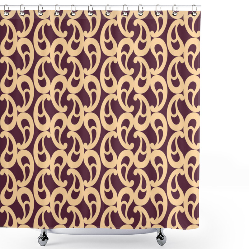 Personality  Seamless Indian Wallpaper Shower Curtains