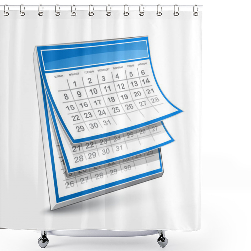 Personality  Calendar Shower Curtains