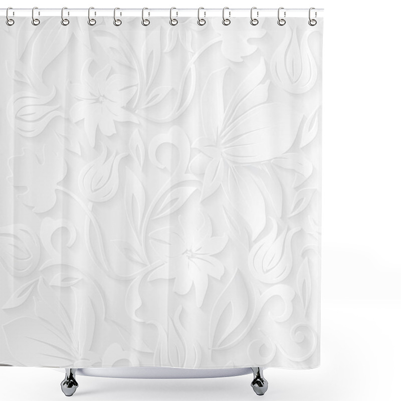 Personality  Seamless Floral  Ornamental Pattern. Shower Curtains