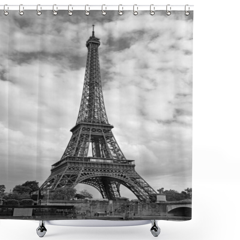 Personality  The Eiffel Tower In Paris, France Shower Curtains