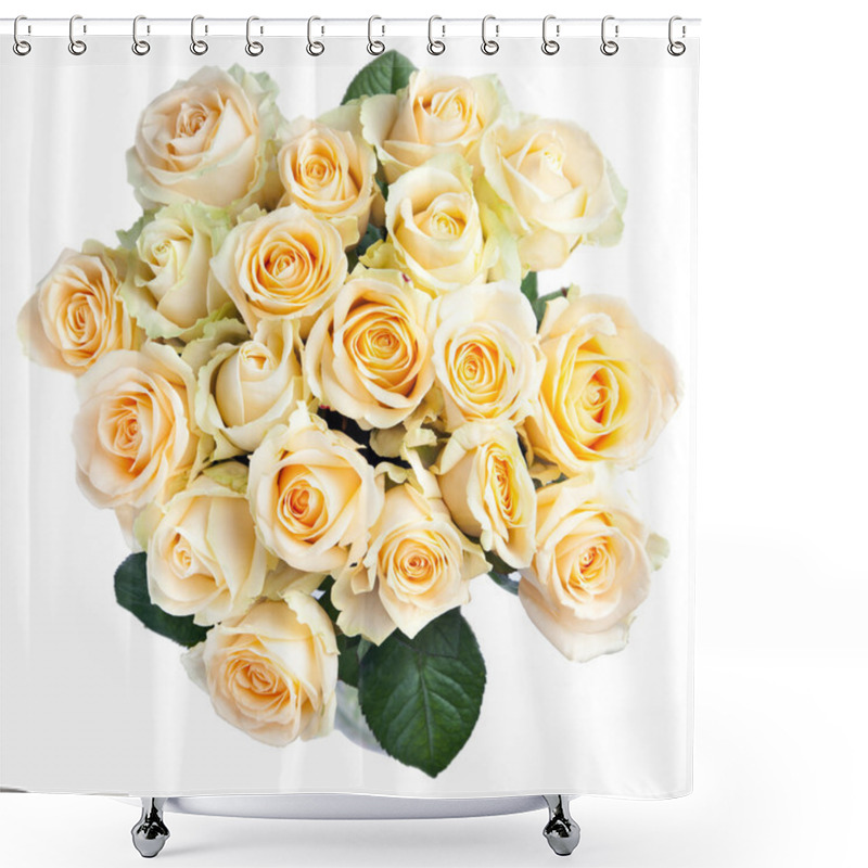 Personality  Large Bouquet Of Yellow Roses Shower Curtains