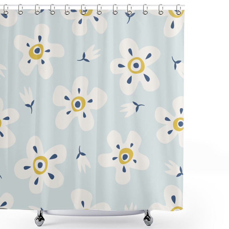 Personality  Seamless Floral Pattern Shower Curtains