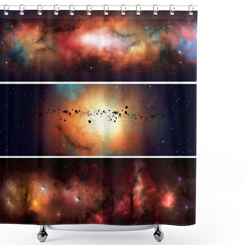 Personality  Star Field Banners Shower Curtains