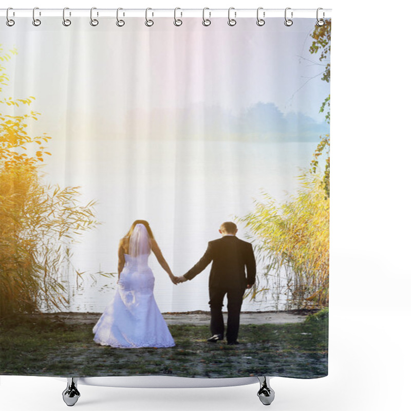 Personality  Young Couple 2 Shower Curtains