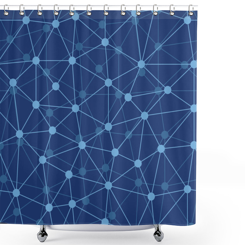 Personality  Abstract Grid Texture Shower Curtains