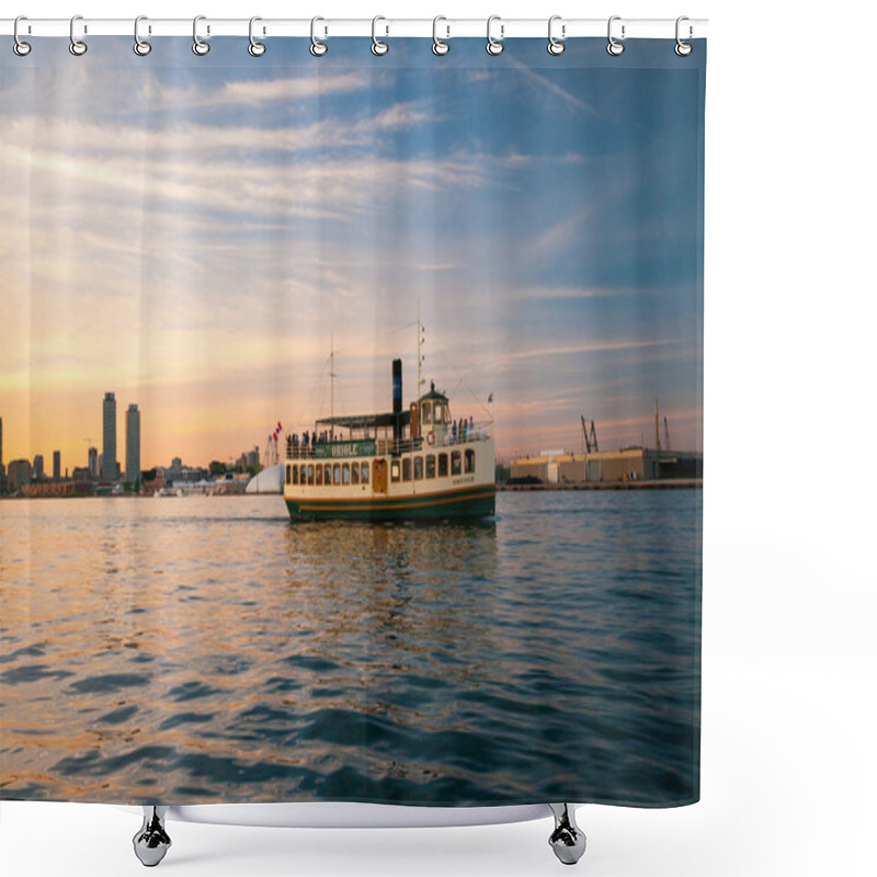 Personality  Ferry Touring Ontario Lake Shower Curtains