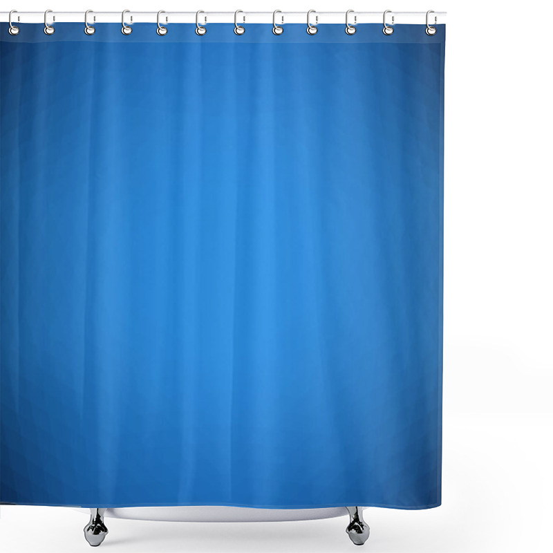 Personality  Abstract Blue Geometric Background Shower Curtains