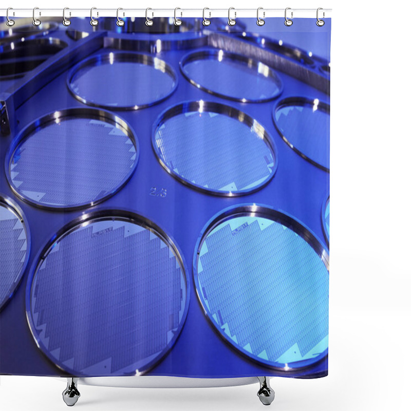 Personality  Si Wafers During Production Process Shower Curtains