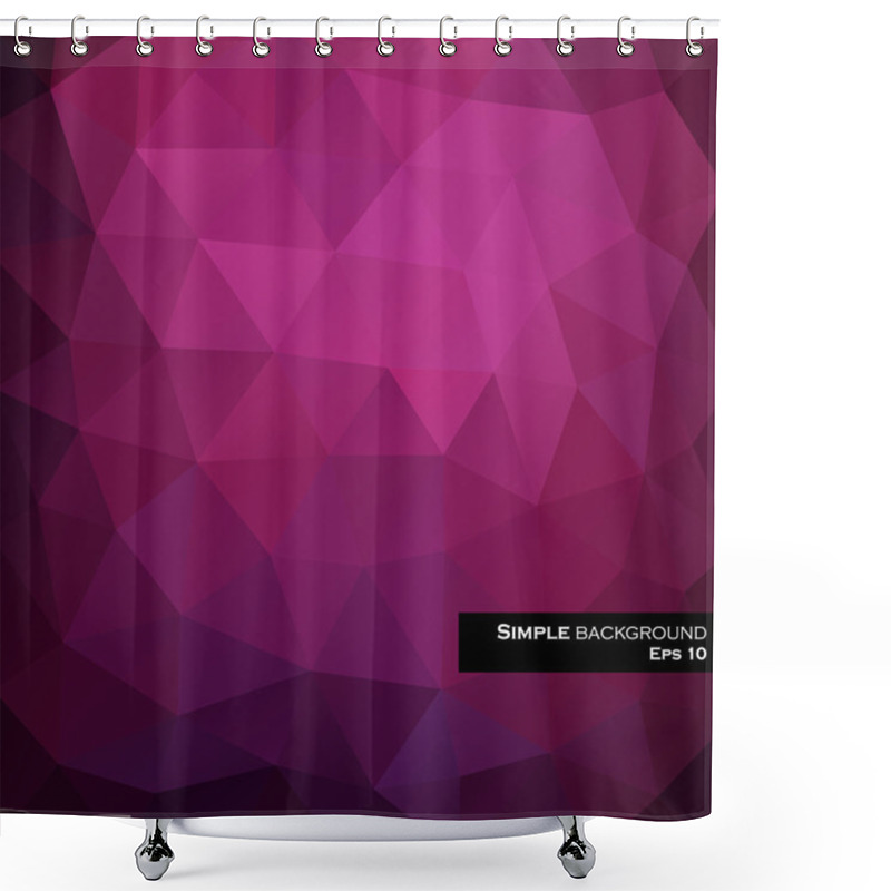 Personality  Triangles Abstract Background Shower Curtains