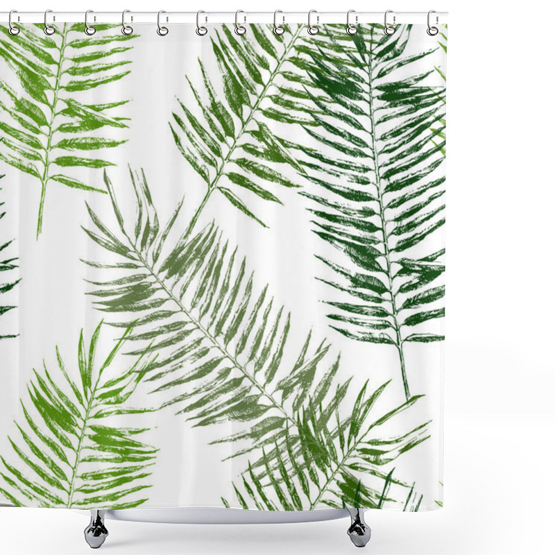 Personality  Tropical Leaves Seamless Shower Curtains