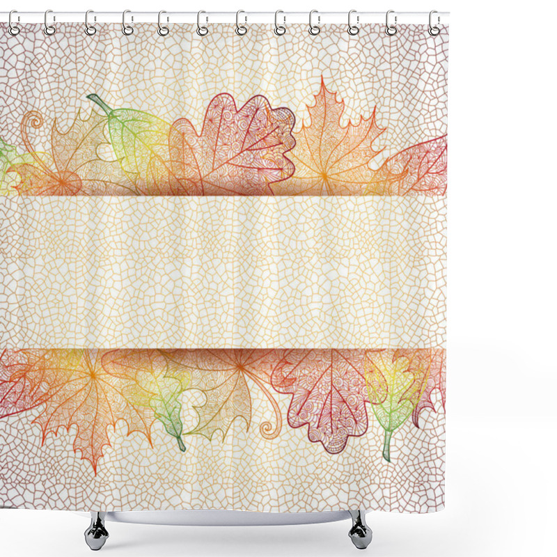 Personality  Autumn Leaves Decoration Shower Curtains