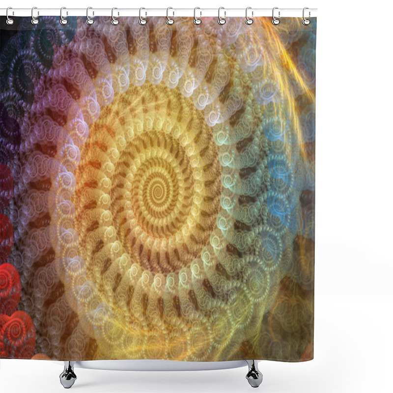 Personality  Spiral Background Shower Curtains