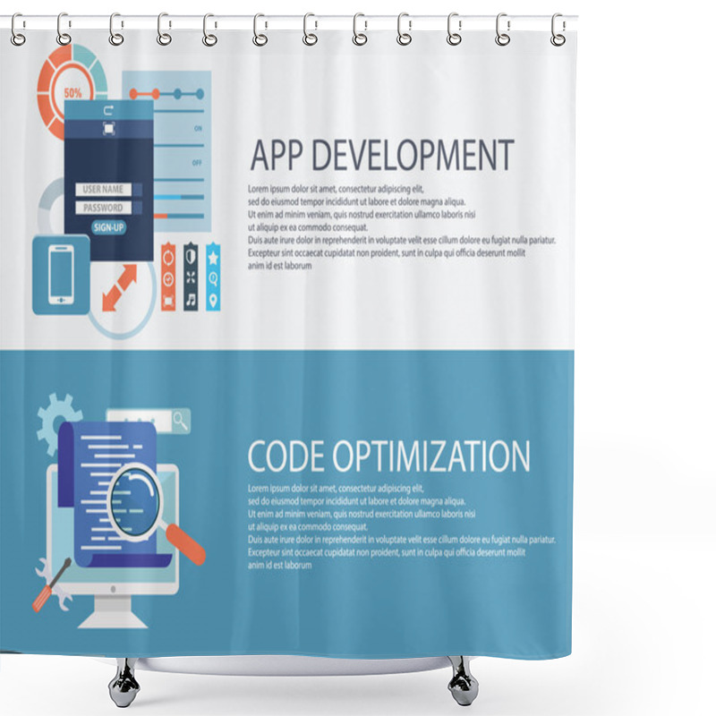 Personality  Programming And  App Development Shower Curtains