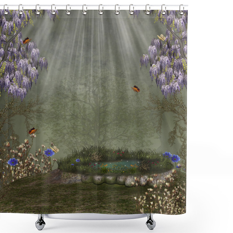 Personality  Fantasy Landscape Shower Curtains