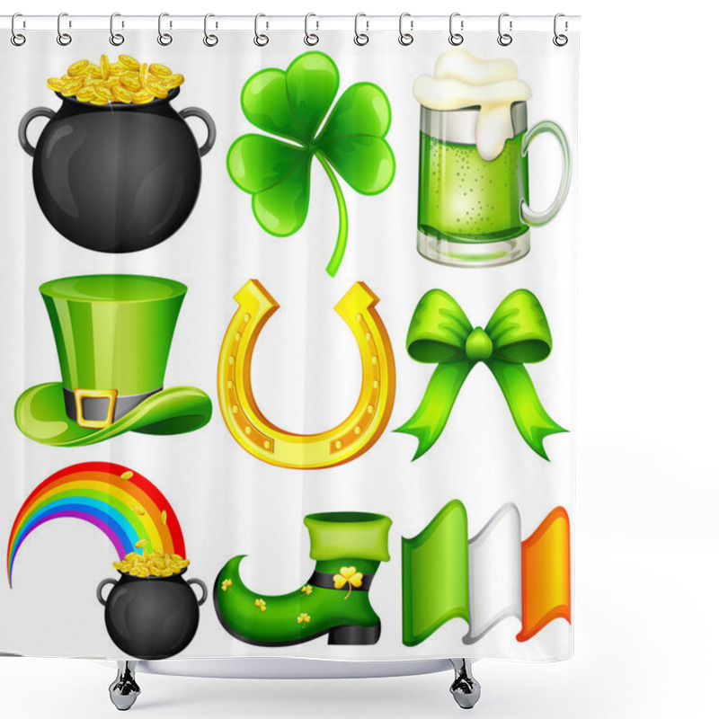 Personality  Saint Patrick's Day Object Shower Curtains