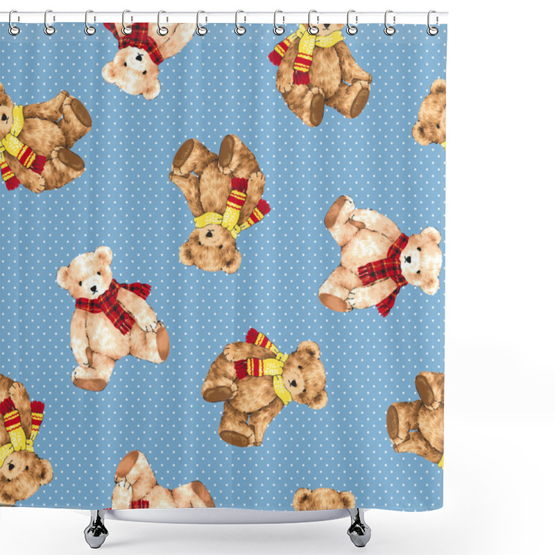 Personality  Pattern Of Bear Shower Curtains