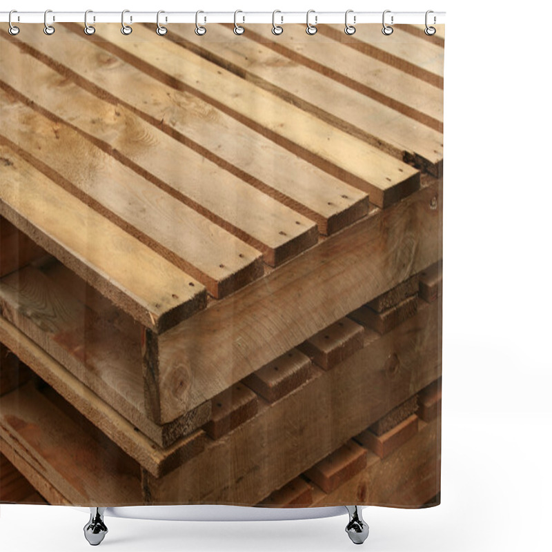 Personality  Wood Pallet Shower Curtains