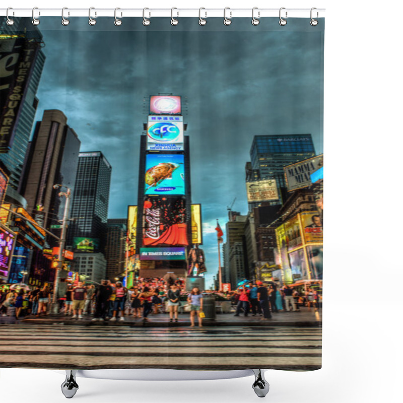 Personality  Times Square At Night - New York, USA Shower Curtains