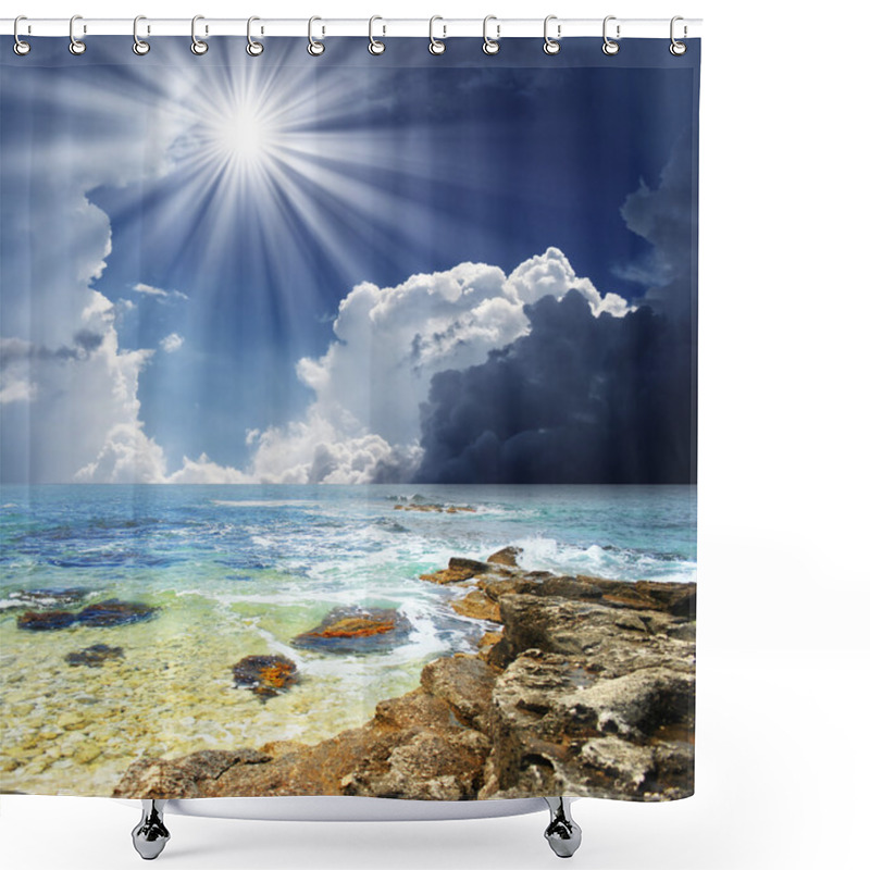 Personality  Seaside Shower Curtains